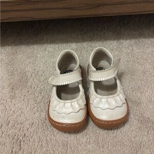 Livie & Luca Cream Dress Shoes for Kids